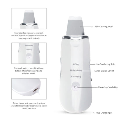Ultrasonic Skin Scrubber and Blackhead Remover