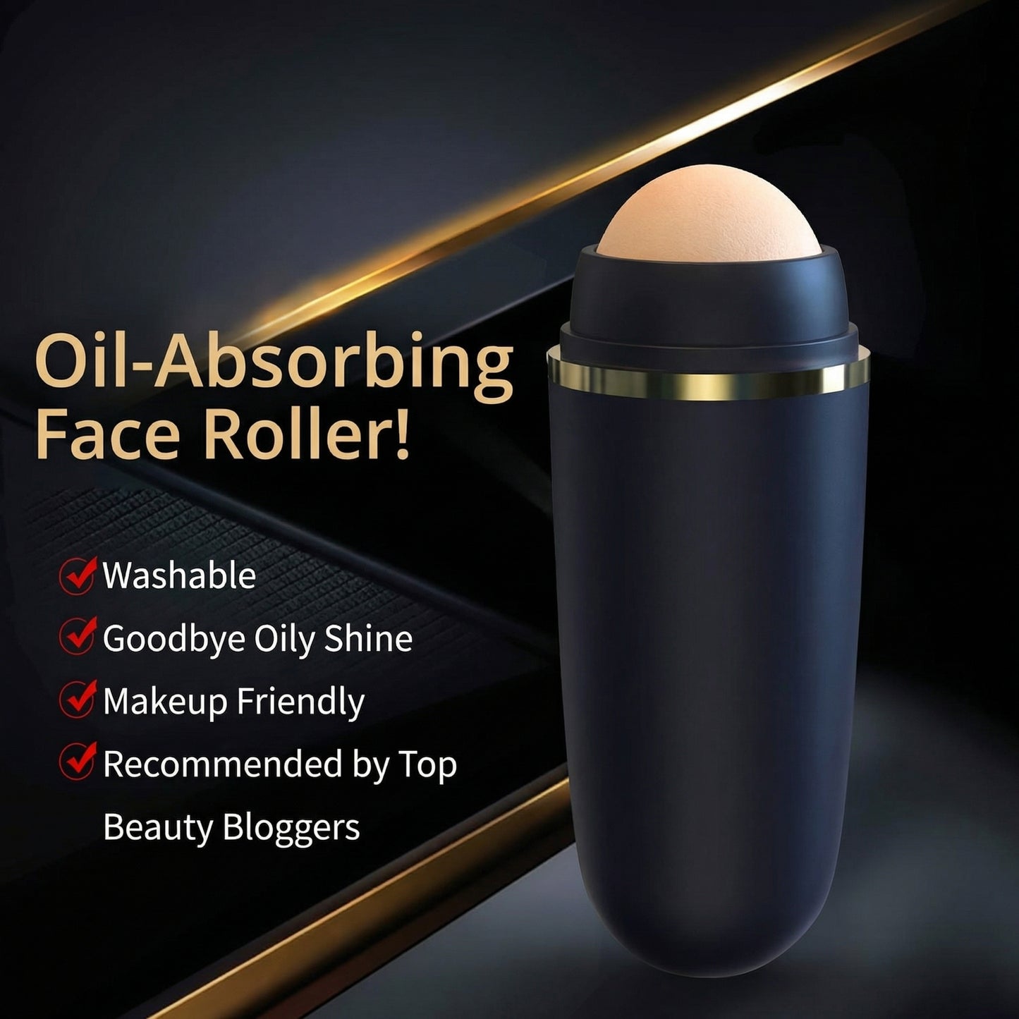 Volcanic Stone Oil-Absorbing Facial Massage Roller